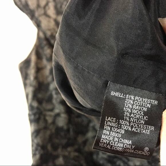 Alex Marie Floral Lace Overlay Retro Dress sz 4 - Picture 6 of 8